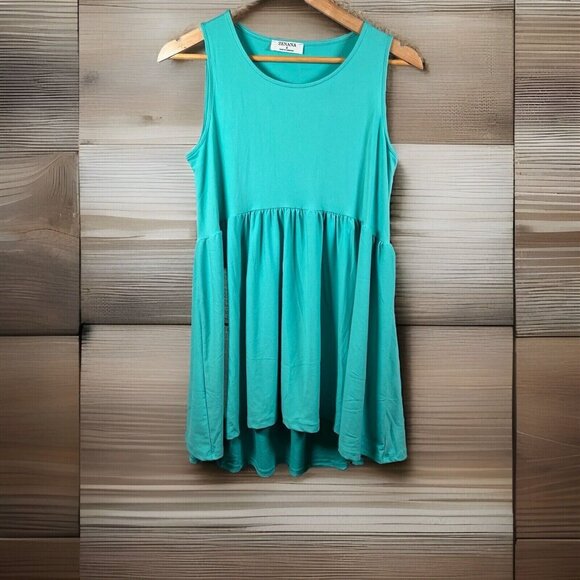Zenana Outfitters Tops - Zenana Women’s Size Small Sleeveless Baby Doll Top Buttery Soft Knit Turquoise